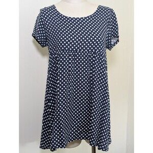 American Apparel Babydoll Oversized Top Sz XS Retro Polka Dots